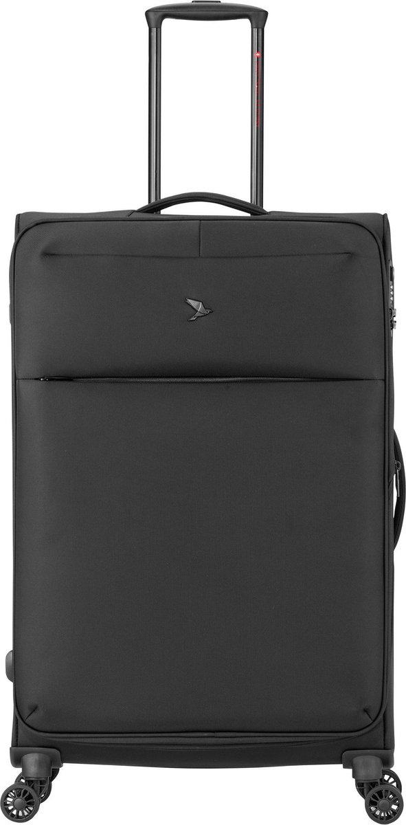 Pack Easy GoOn 4 wielen Trolley L 78 cm - Zachte bagage - - schwarz