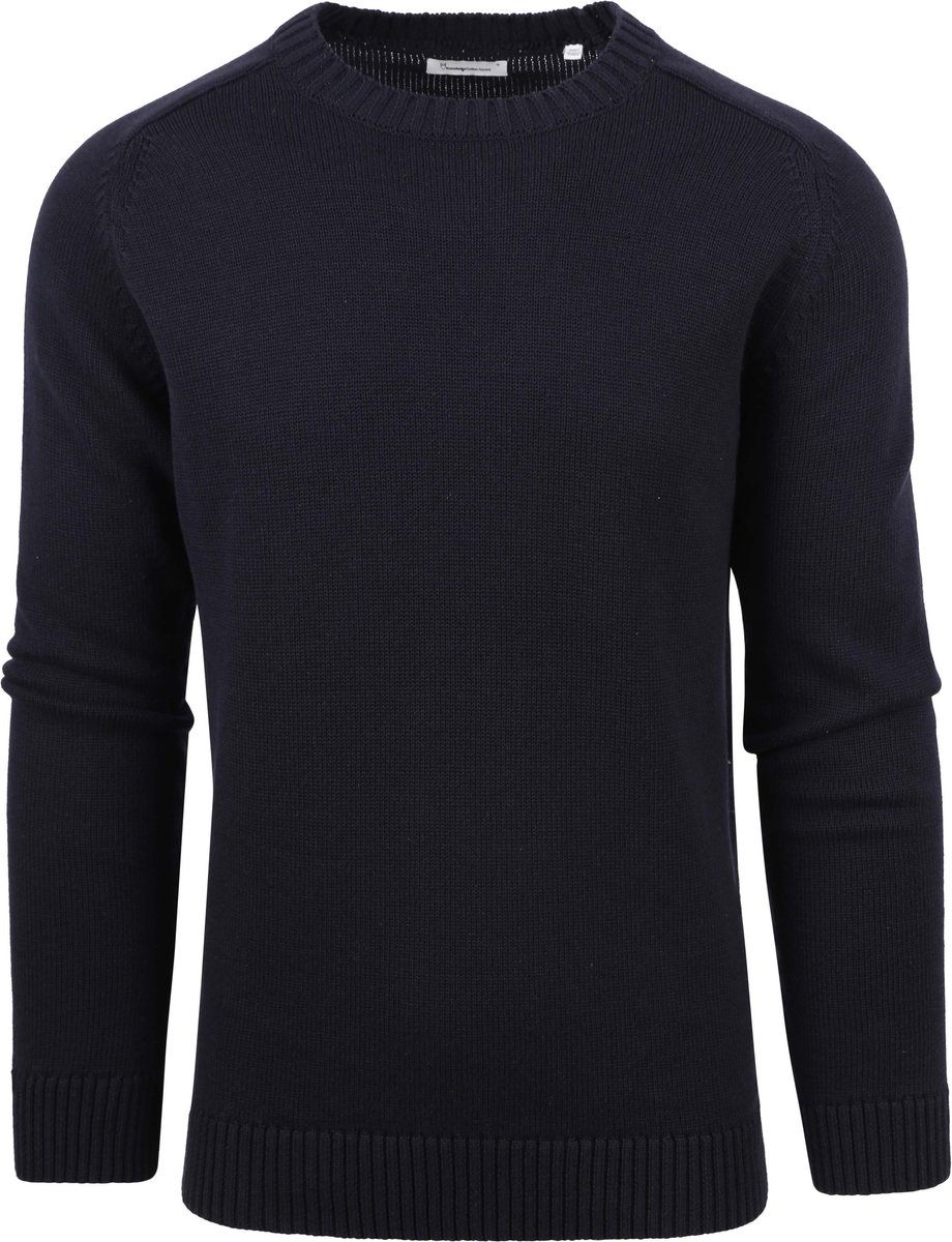 KnowledgeCotton Apparel Pullover Navy - Maat XL - Heren - Pullovers