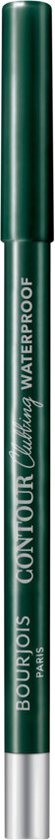 Groen Bourjois Contour Clubbing waterproof oogpotlood met zilveren punt.