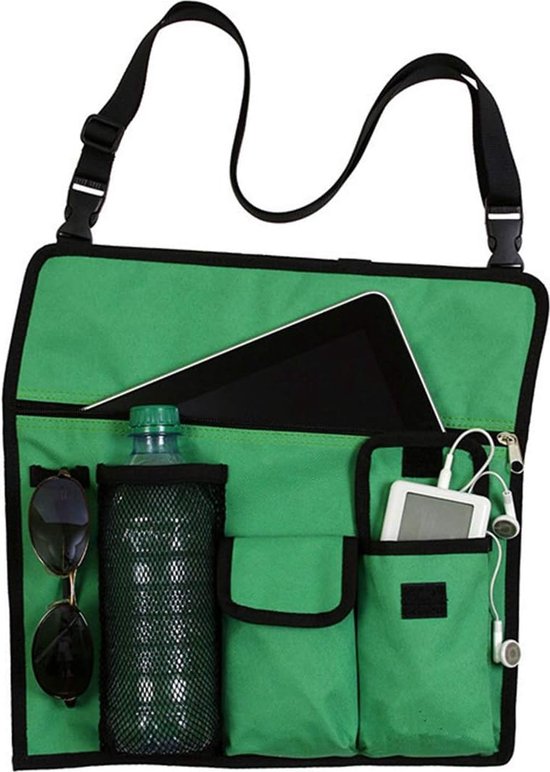 1 stuk(groente)Stoel Armleuning Organisator - Waterdicht - Strandstoel - Hangend Opbergtasje - Snacktas met 4 Zakken - voor Outdoor Opvouwbare Campingstoel - Caddy Stoel Armsteun Bekerhouder Schouderzijde Draagtas van Apolena — afbeelding 4