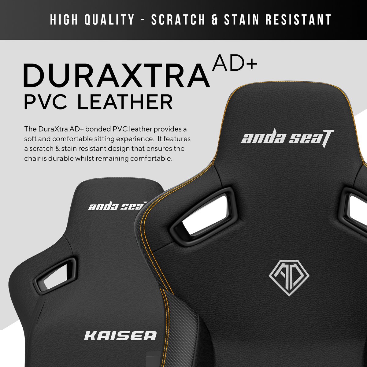 Andaseat Kaiser 3 Gamingstoel Ergonomisch Zwart - afbeelding 2