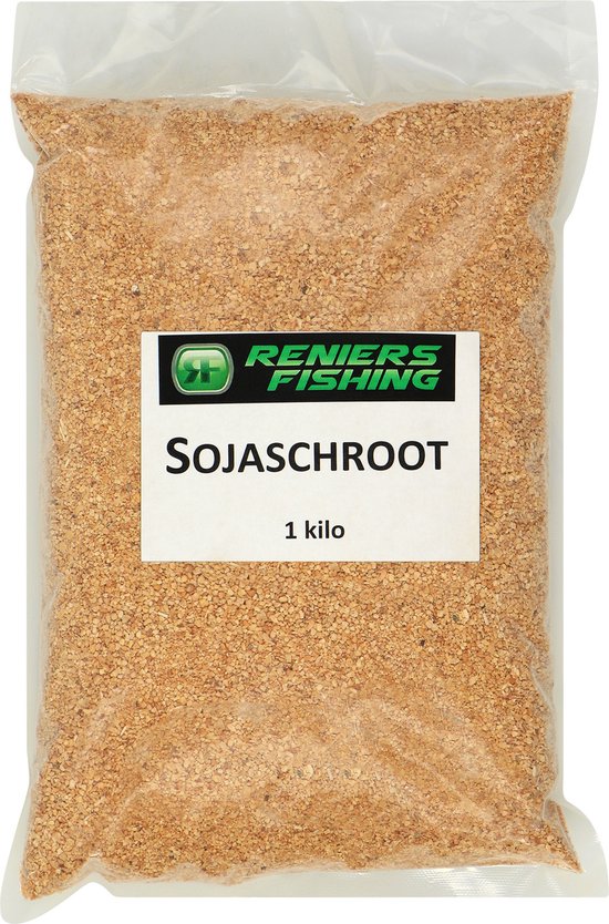 Reniers Fishing Sojaschroot 1kg - Eiwitrijke Plantaardige Basis voor Brasem-, Karper- en Voermixen van Reniers Fishing — afbeelding 2