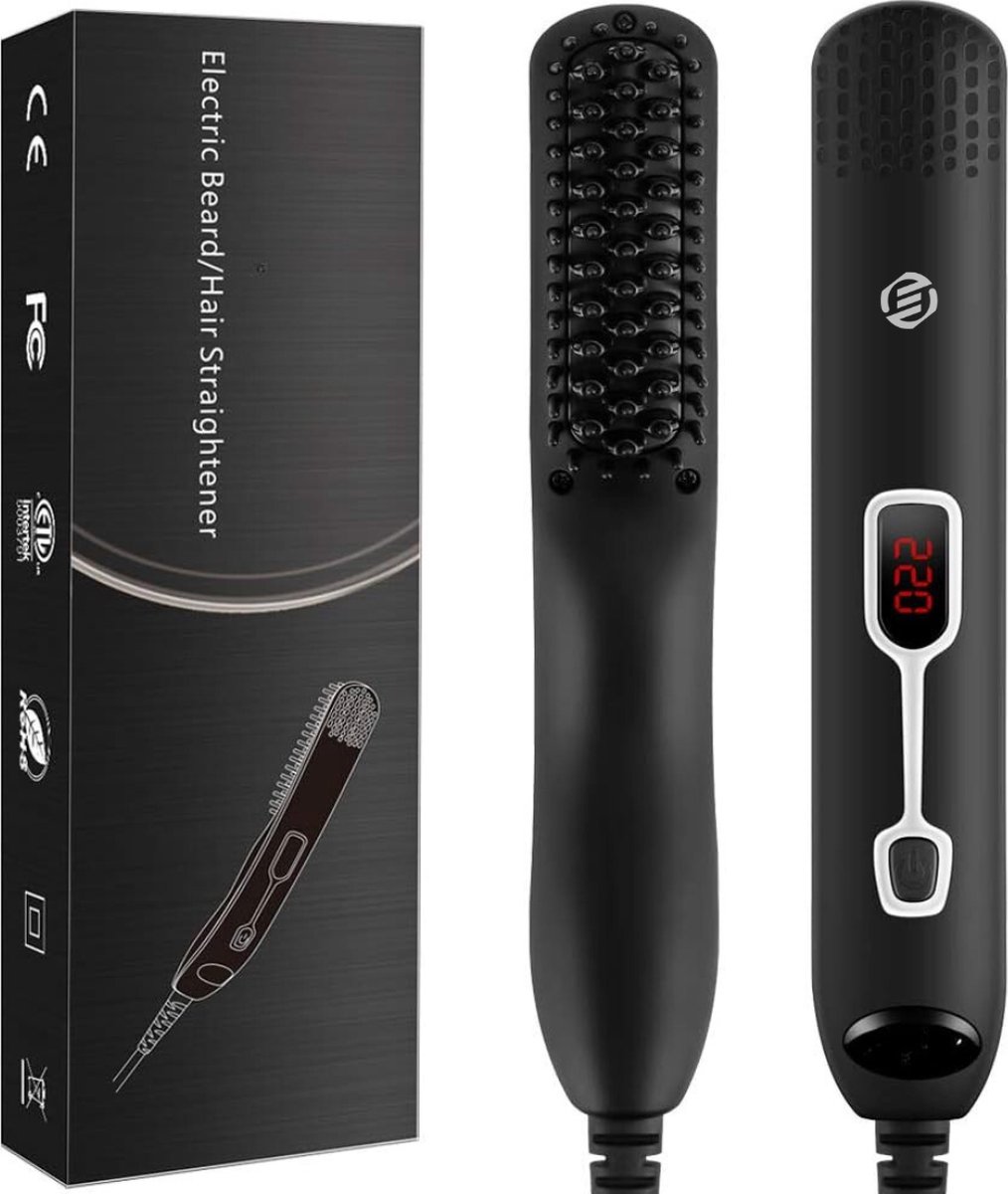 Equivera Baard Stijltang - Baard Styler - Baard Stijlborstel - Baard Stijler - Baardborstel - Baard Borstel - Must Have Voor Mannen