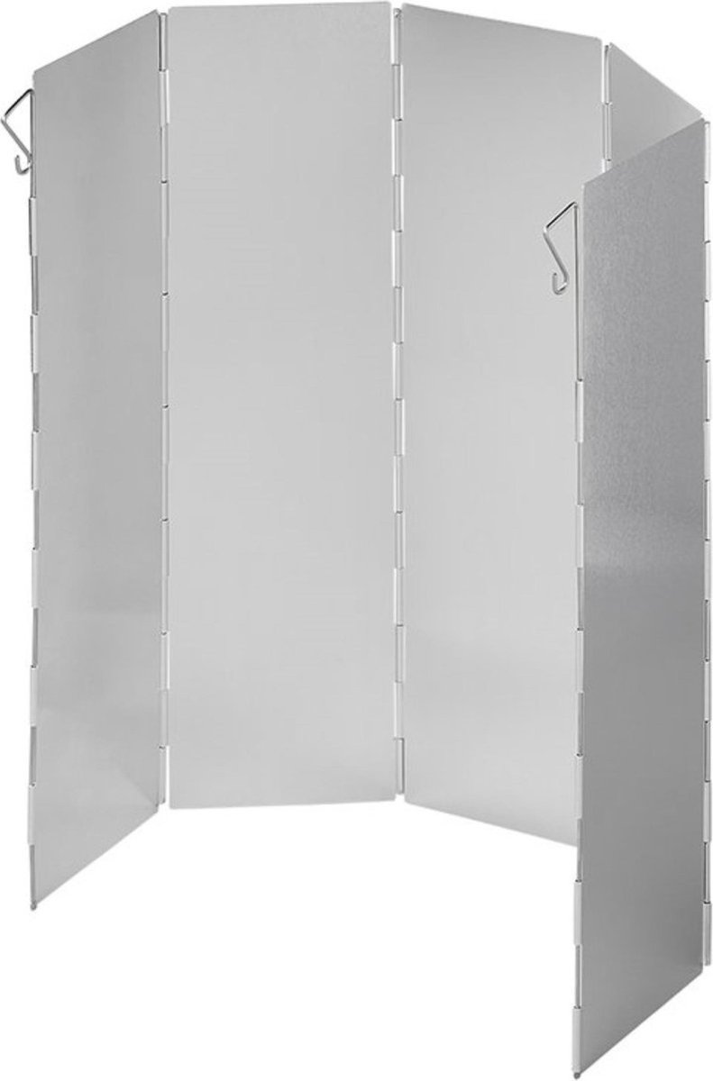 Pare-brise Pliable Pour Poêle Solo Stove - 8 Panneaux Aluminium Inox - Camping