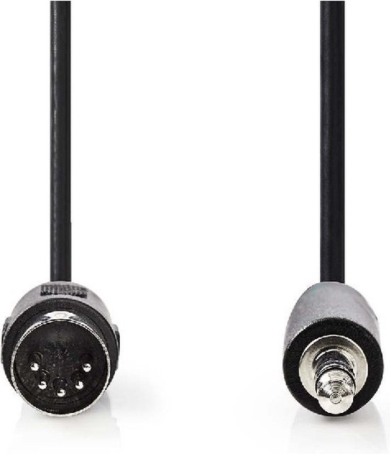 Câble MIDI DIN 5 broches CERRXIAN 3,5 mm, TRS stéréo mâle vers connecteur DIN 5 broches Câble MIDI DIN 5 broches CERRXIAN 3,5 mm, TRS stéréo mâle vers connecteur DIN 5 broches