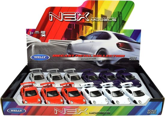 Toys Porsche 911 (991) Carrera S Policía Modelo Metal Welly Modelo Coche de Juguete 47