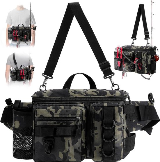 Sac De Pêche De Grande Capacité, Imperméable, Multifonctionnel, Leurre