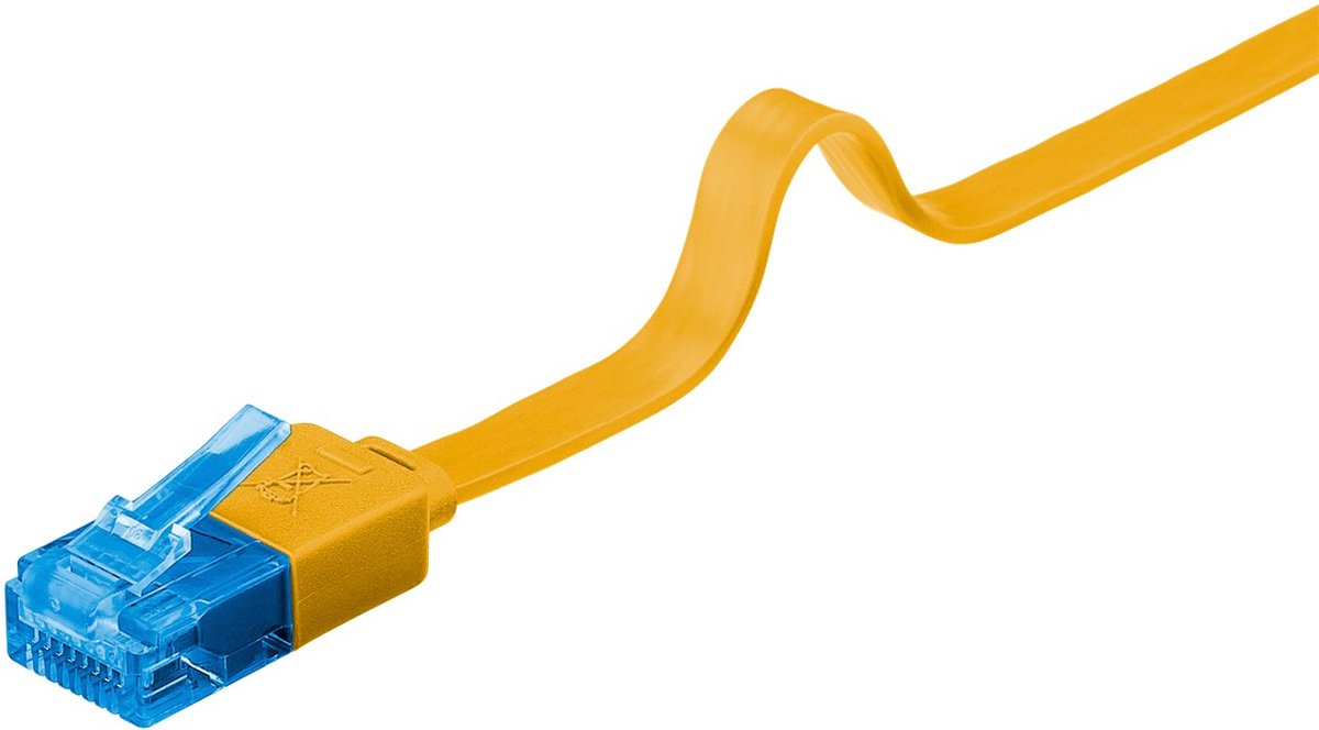 Wentronic CAT6A Netwerkkabel - RJ45 - Geel - 2 m