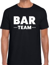 Bar team / personeel tekst t-shirt zwart heren M