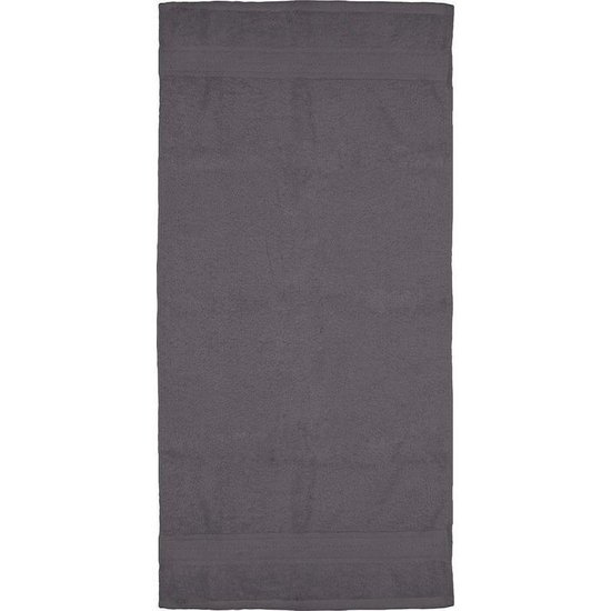 2x Voordelige handdoeken grijs 50 x 100 cm 420 grams - Badkamer textiel badhanddoeken