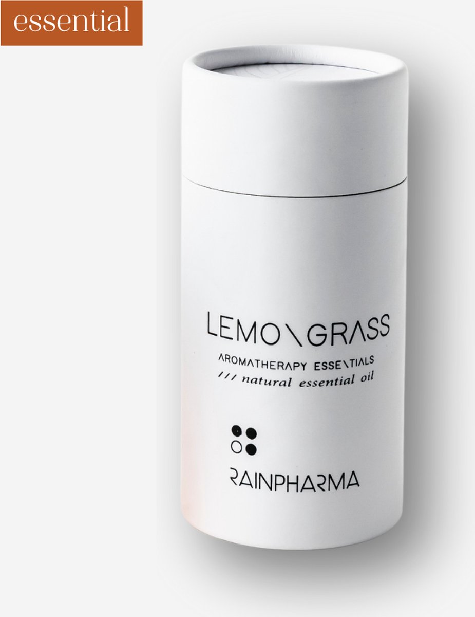 RainPharma - Essential Oil Lemongrass - Aroma voor diffuser of spray - 30 ml - Etherische Olie
