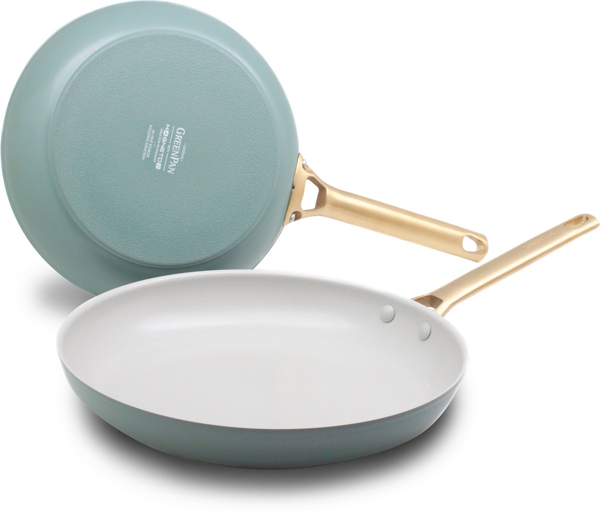 GreenPan - Padova Smokey Blue 2-delige pannenset met keramische antiaanbaklaag 20/28 cm
