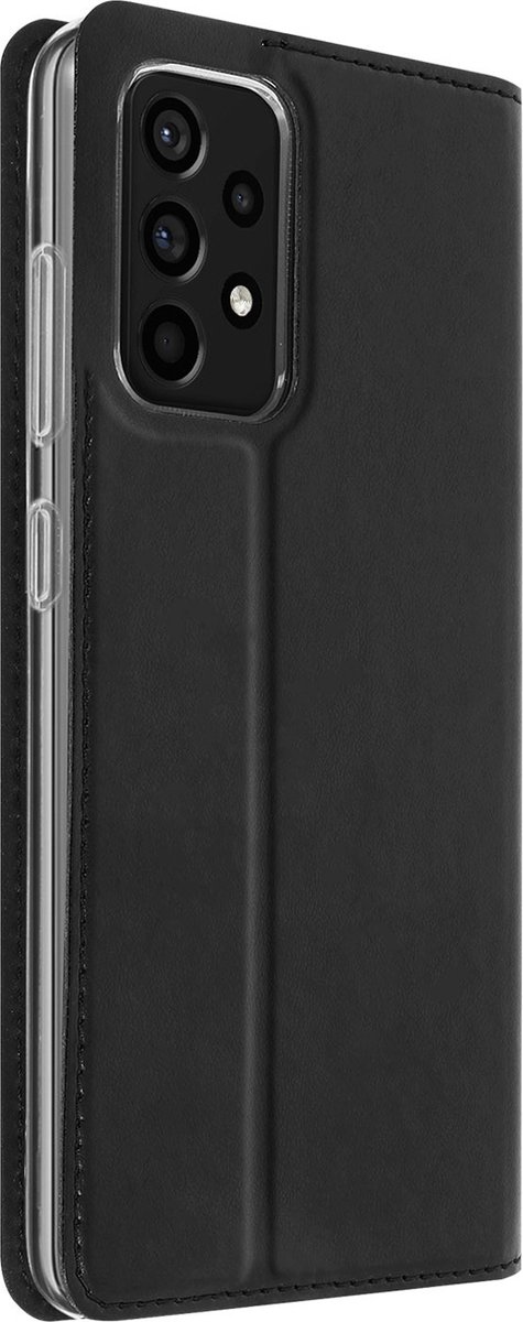 Bookcase Geschikt voor Samsung Galaxy A72 met Kaarthouder Video Standaard Akashi zwart
