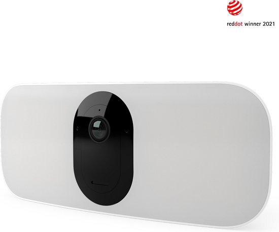 Arlo Draadloze HD Videodeurbel & 2K Floodlight Camera met Draadloze WiFi- projector – Slimme Huisbeveiliging, Nachtzicht, Bewegingsdetectie, Tweewegaudio, Compatibel met Alexa, Wit