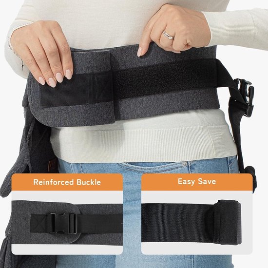 Hoppediz Babydrager Primeo, voor pasgeborenen vanaf de geboorte, buikdrager, rugdrager, 100% biologisch katoen, Lanzarote
