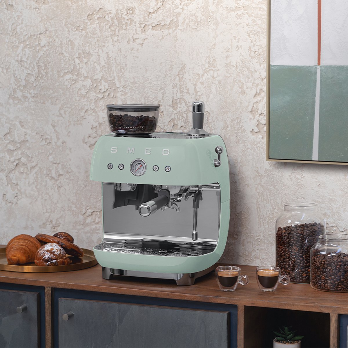 SMEG EGF03PGEU - Espressomachine met geïntegreerde - afbeelding 2
