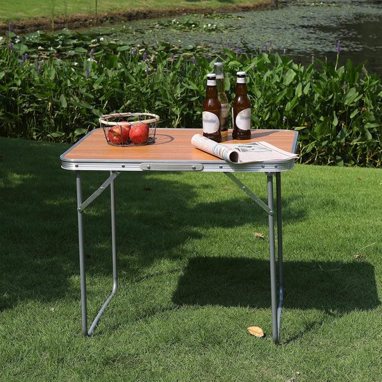 Sieger Campingtafel 70 x 70 antraciet - De kampeerspecialist