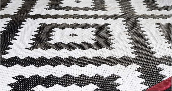 Bo-Camp - Urban Outdoor - Chill mat - Lewisham - L - Zwart/Wit van Bo-Camp — afbeelding 2