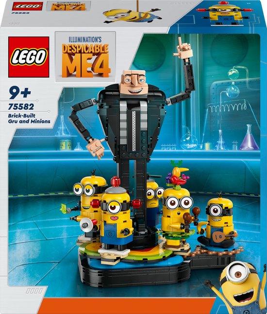 Foto: Lego despicable me 4 bouwbare gru en minions 75582