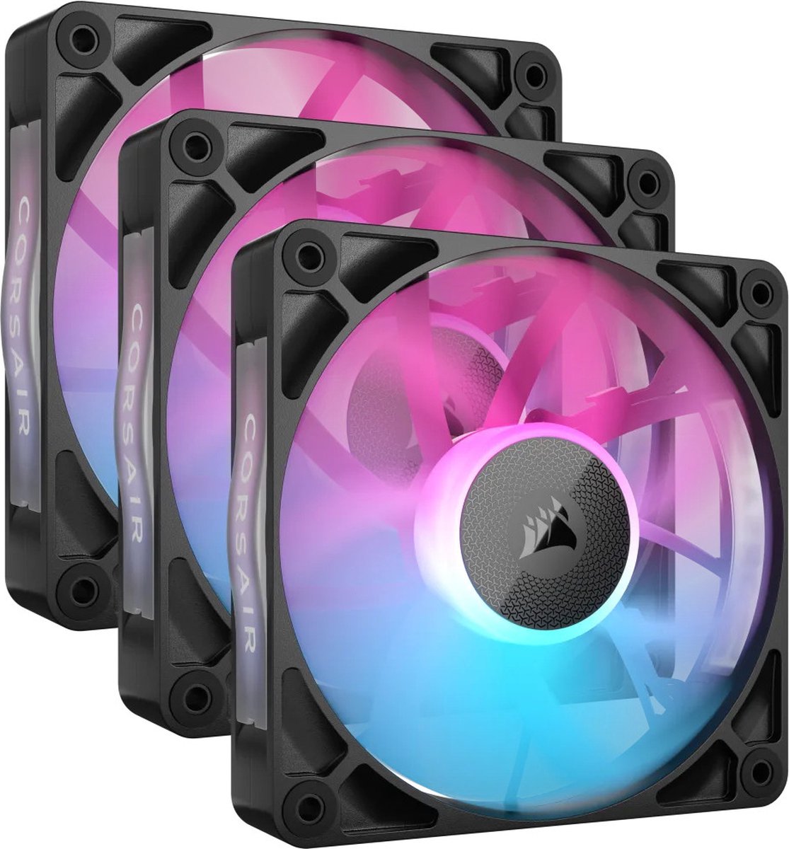 Corsair iCUE LINK RX120 RGB Computer behuizing Ventilator 12 cm Zwart 3 stuk(s)