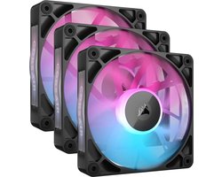 Corsair iCUE LINK RX120 - Case-fan - 120 mm - RGB - 3 Stuks - Zwart