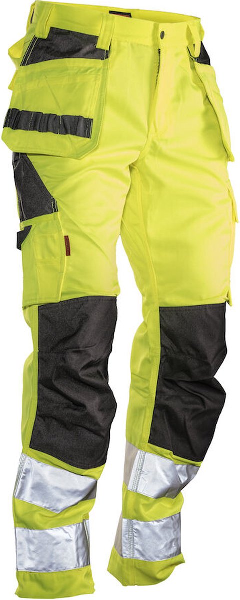 Jobman 2377 Hi-Vis Trousers HP 65237762 - Geel/Zwart - C58