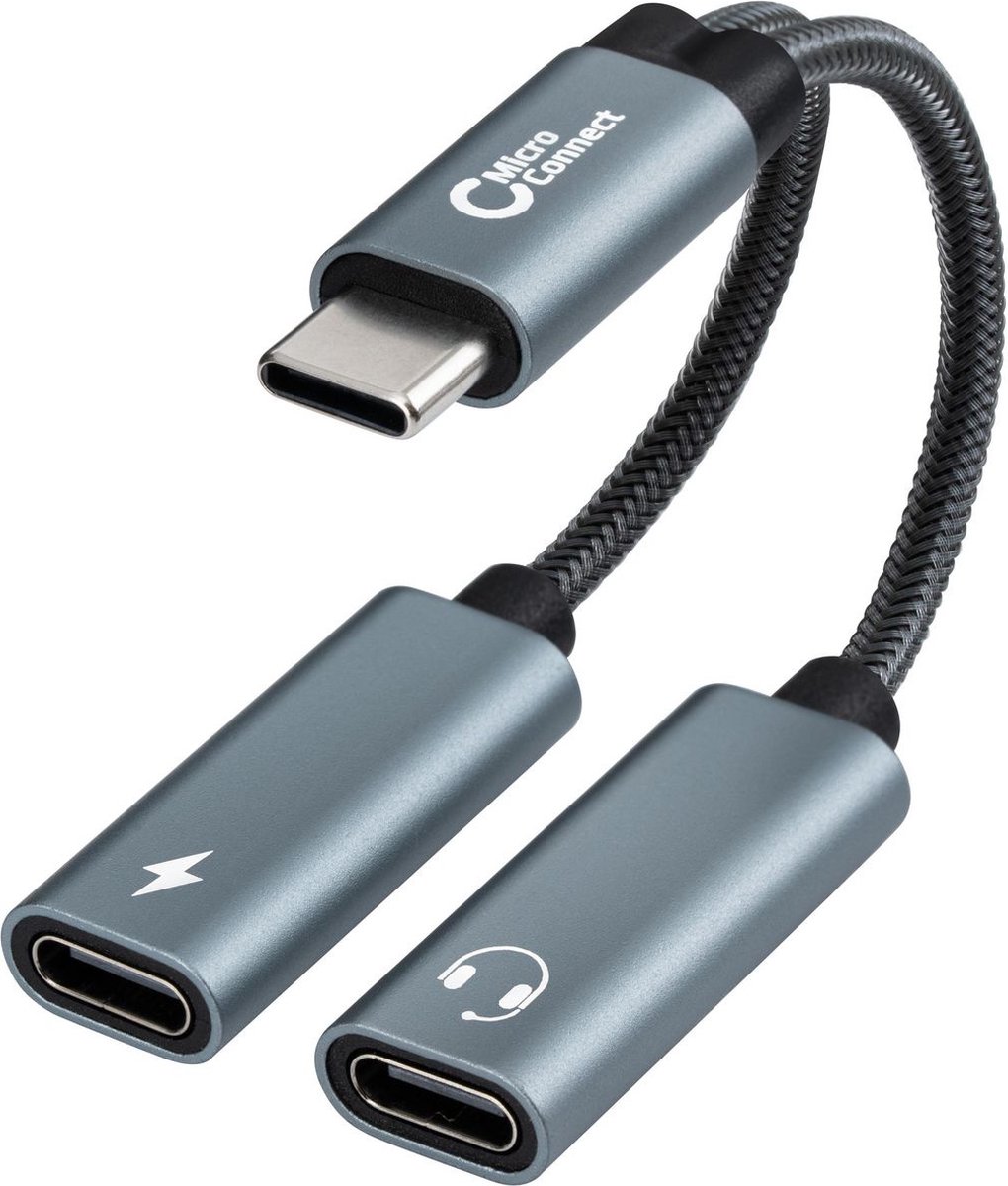 Microconnect MC-USBC-CFCF USB-kabel USB 2.0 0,13 m Zilver