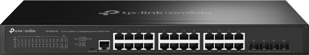 TP-Link Omada SG3428X-M2 - Netwerkswitch - Managed - L2 - 28 Poorten