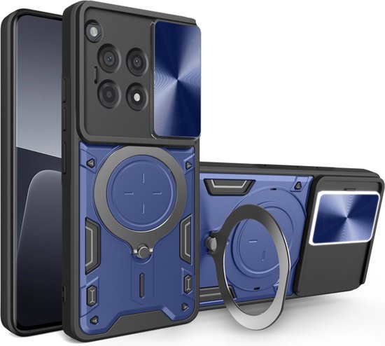 Techsuit CamGuard Pro Back Cover pour OnePlus 12R - Blauw