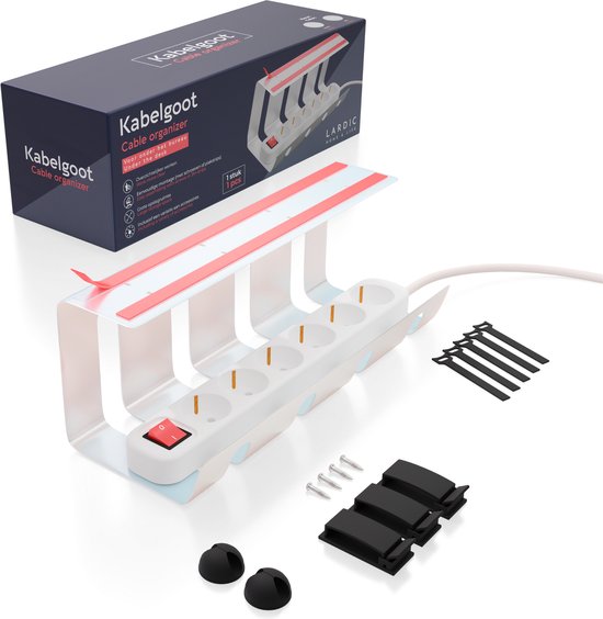 Kabelgoot, raceway-kit, open sleuf-kabelgoot voor tv-kabel, kabelconcealer-kabelgoot