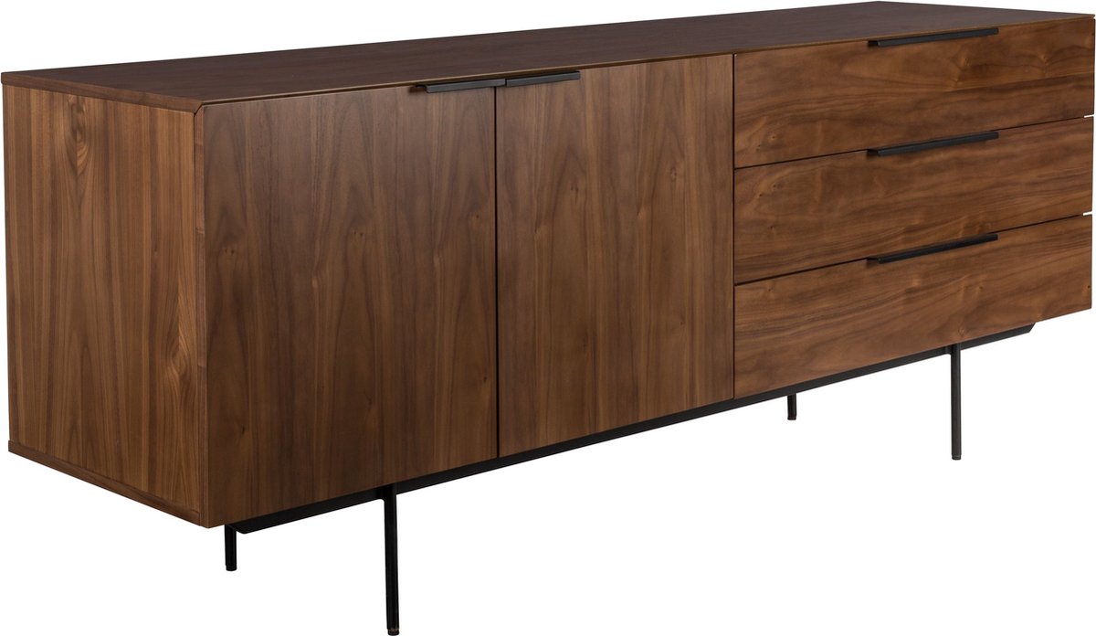 Zuiver Travis Dressoir Walnoothout Donkerbruin