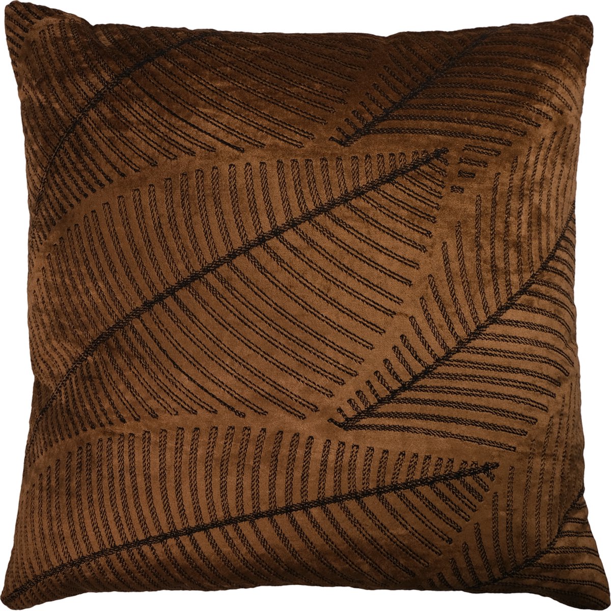 Davina kussen brons zwart 45x45cm