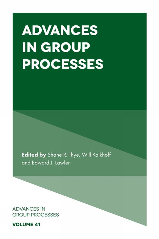 Advances in Group Processes- Advances in Group Processes - cover