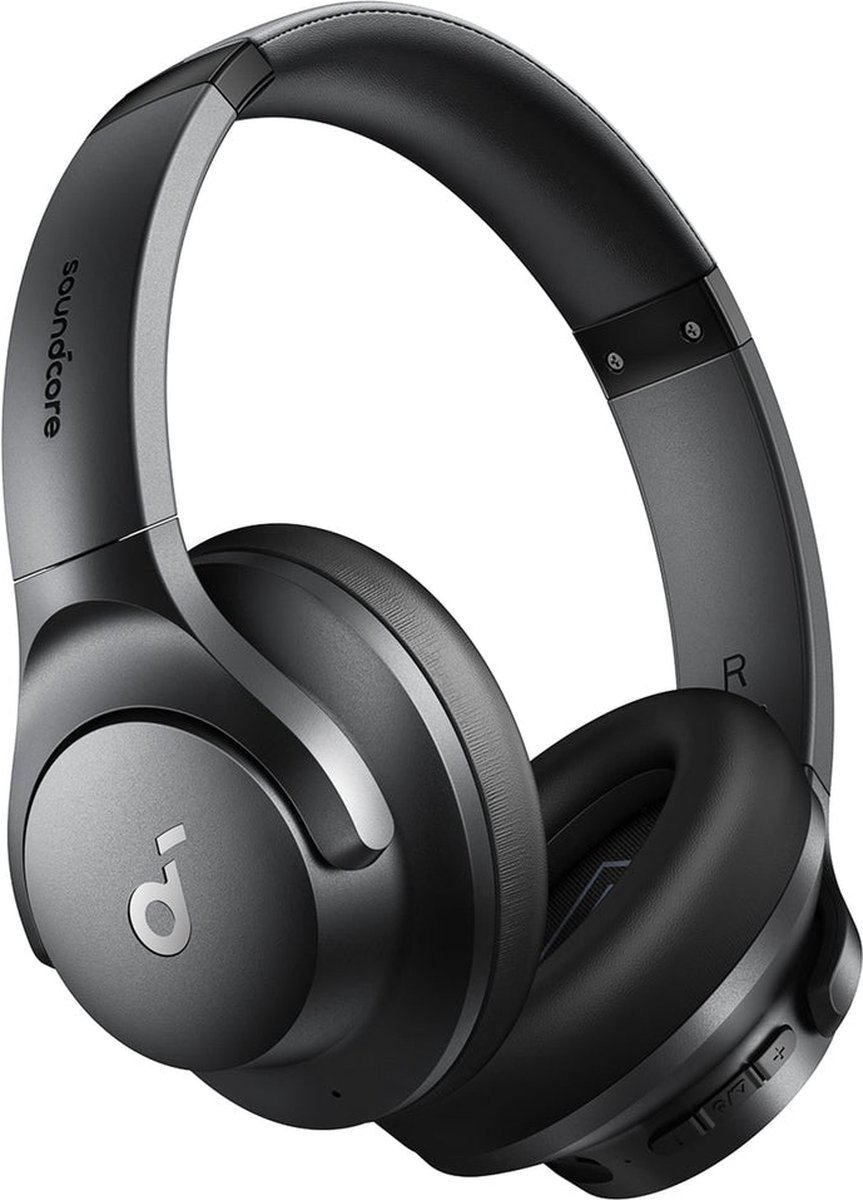 soundcore van Anker Q20i-hoofdtelefoon met hybride actieve ruisonderdrukking, bluetoothoordoppen, speelduur van 40 u, Hi-Res Audio, veel bas, appinstellingen, transparantiemodus, ideaal voor op reis