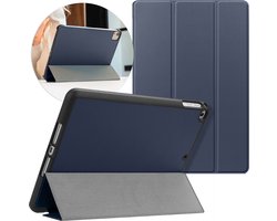imoshion Tablet Hoes - Geschikt voor iPad Air 2 (2014) / Air 1 (2013) / 6e generatie (2018) 9.7 inch / 5e generatie (2017) 9.7 inch - Trifold Bookcase - Donkerblauw