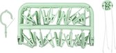 Benson Carrousel de séchage - vert - plastique - 32 clips/chevilles - 30 x 40 cm - séchoir rotatif