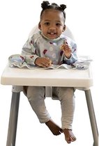 Bavoir Manches Longues Avec Poche - Lot De 3 - Déperlant Et Lavable - Testé Oeko-Tex