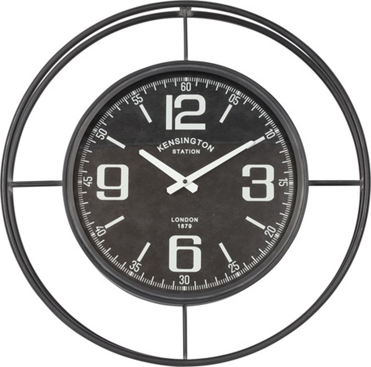 Wandklok Newt zwart/zwart