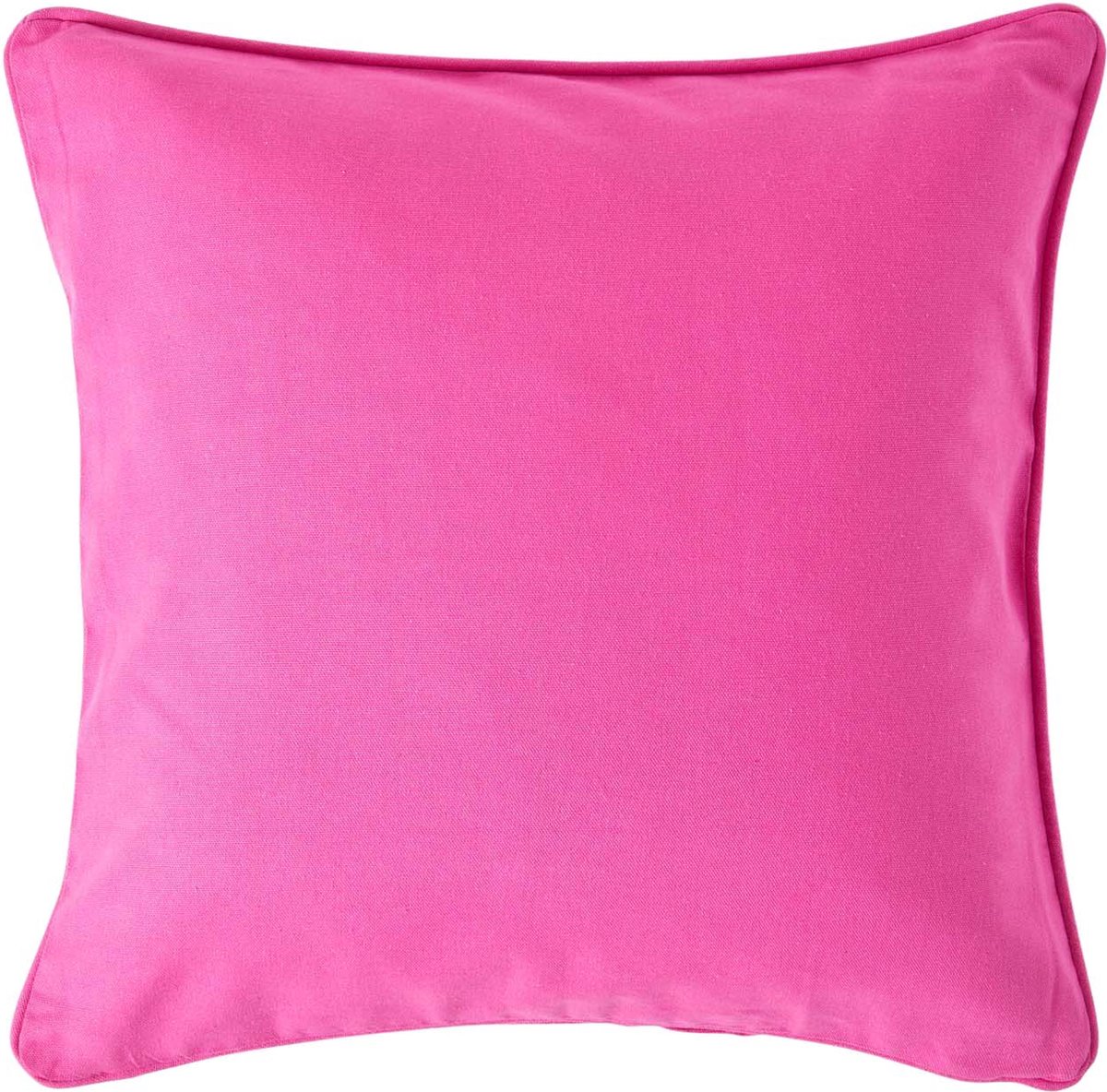 Homescapes roze katoenen kussenhoes, 45 x 45 cm Felroze