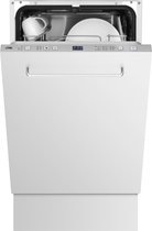 ETNA VW47SM - Vaatwasser volledig geintegreerd (45 cm) - 9 Programma's - 9 Couverts - Digitaal display - Aquastop - RVS bedieningspaneel