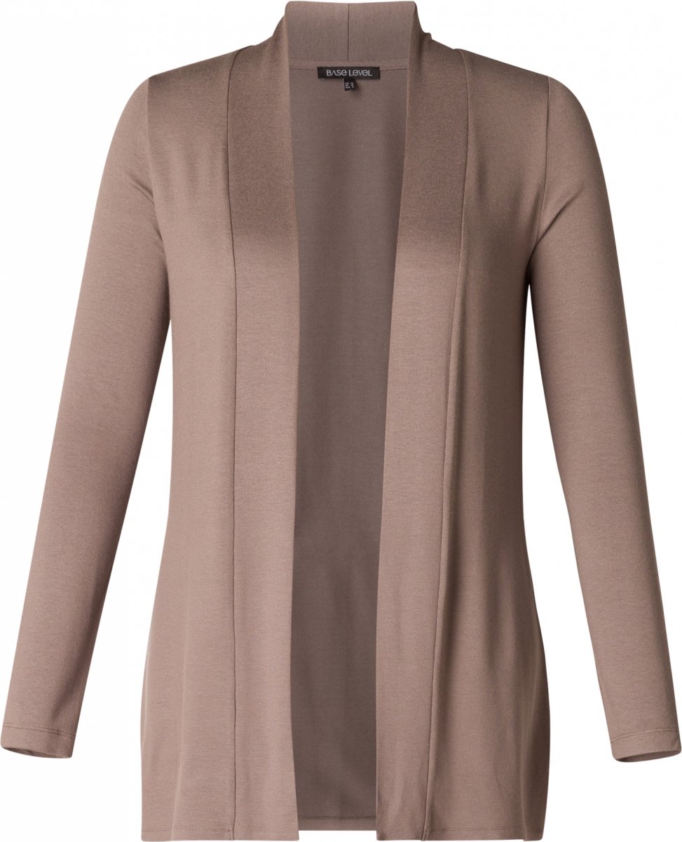 BASE LEVEL Yayla Vest - Dark Taupe - maat 38