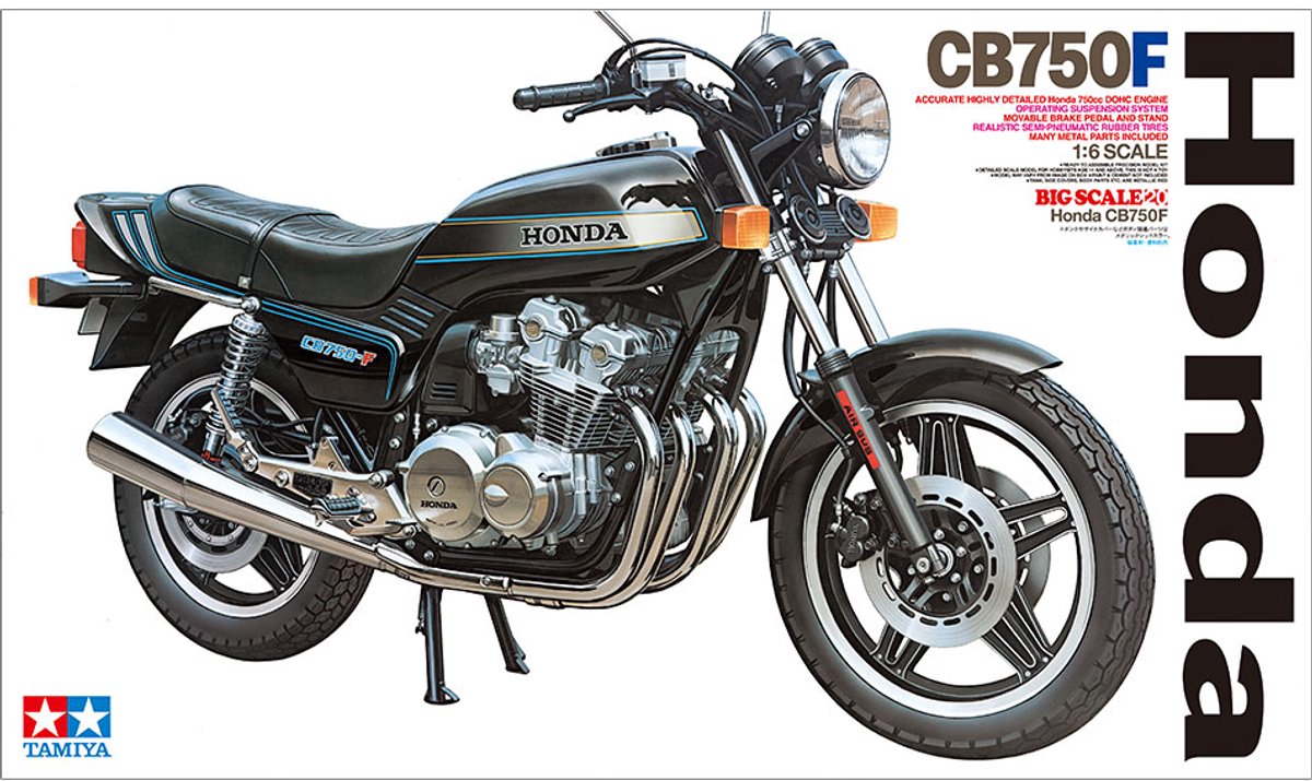 Tamiya Modelbouwpakket Motorfiets - 16020 Honda CB 750 F 1980 - Motorfiets - Limited Edition Plastic - 1:6 - Modelbouw