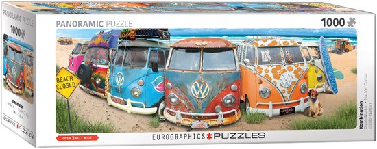 Eurographics puzzel VW Bus Panorama - 1000 stukjes legpuzzel.