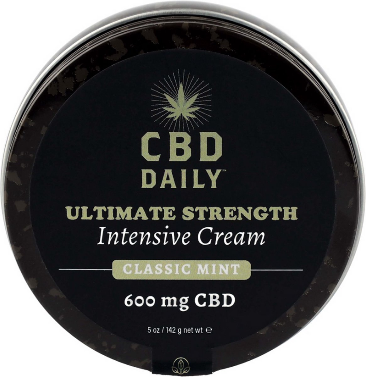 Earthly body - CBD Daily Ultimate Strength Intensive Cream - Classic Mint - 5 oz / 142 g