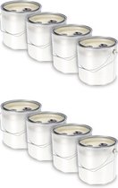 KRISTEN Vuurblik 2,5L - Set van 8 - Branduren - Diameter 16 cm | Tuinfakkel, Tuinkaars, Tuindecoratie