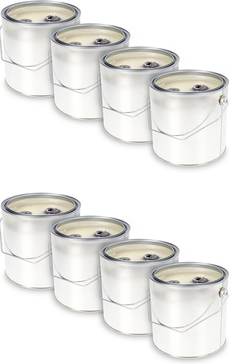 KRISTEN Vuurblik 2,5L - Set van 8 - Branduren - Diameter 16 cm | Tuinfakkel, Tuinkaars, Tuindecoratie
