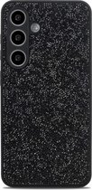 Casemania Coque adaptée pour Samsung Galaxy A05s - Zwart - Coque arrière à Glitter Diamant