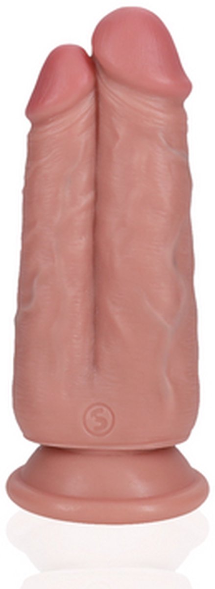 Goedkoopste Two in One Dildo 5 /6 - 12,7/15,2 cm - Beige