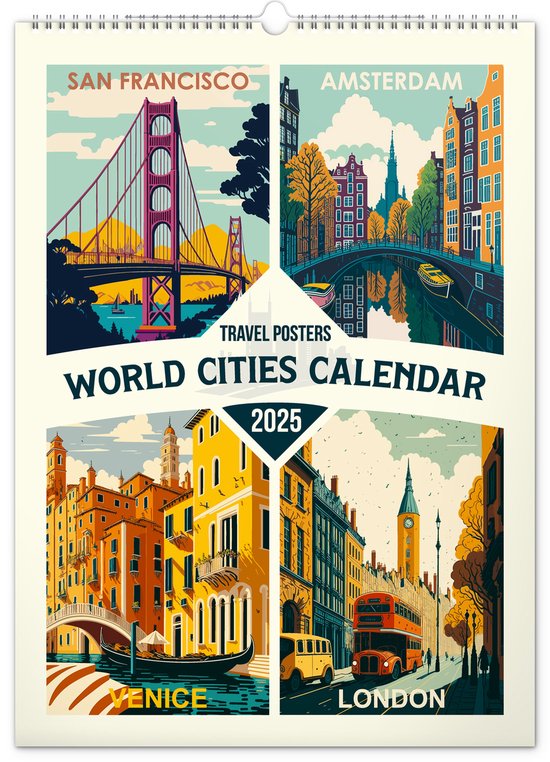 Travel posters World Cities Kalender 2025 bol