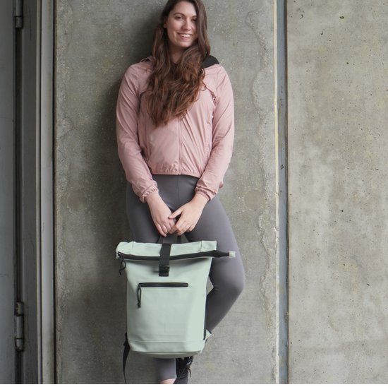 New Rebels Waterafstotende Rolltop Rugzak met Laptopvak 15'' Mart Mint